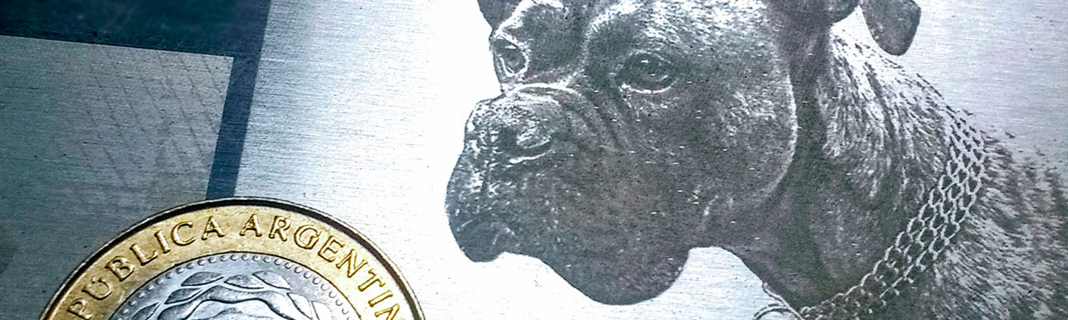 Grabado laser de acero